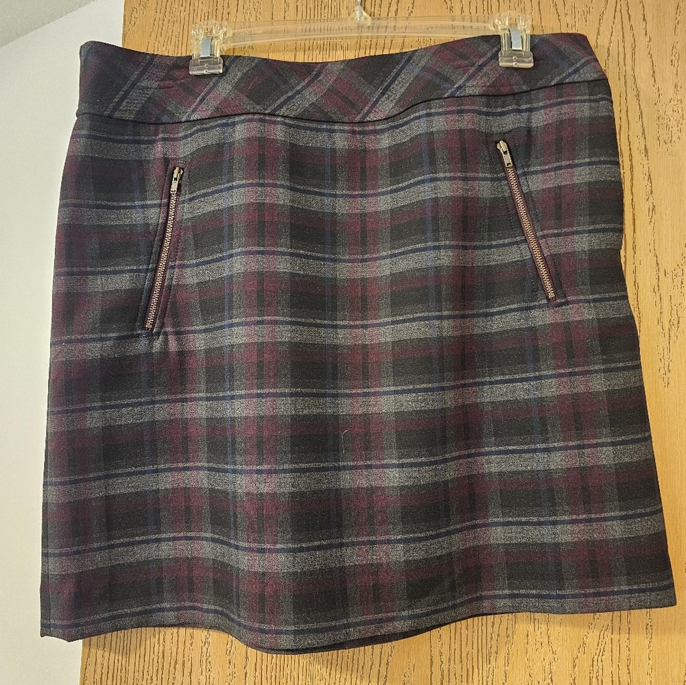 Loft Plaid Skirt